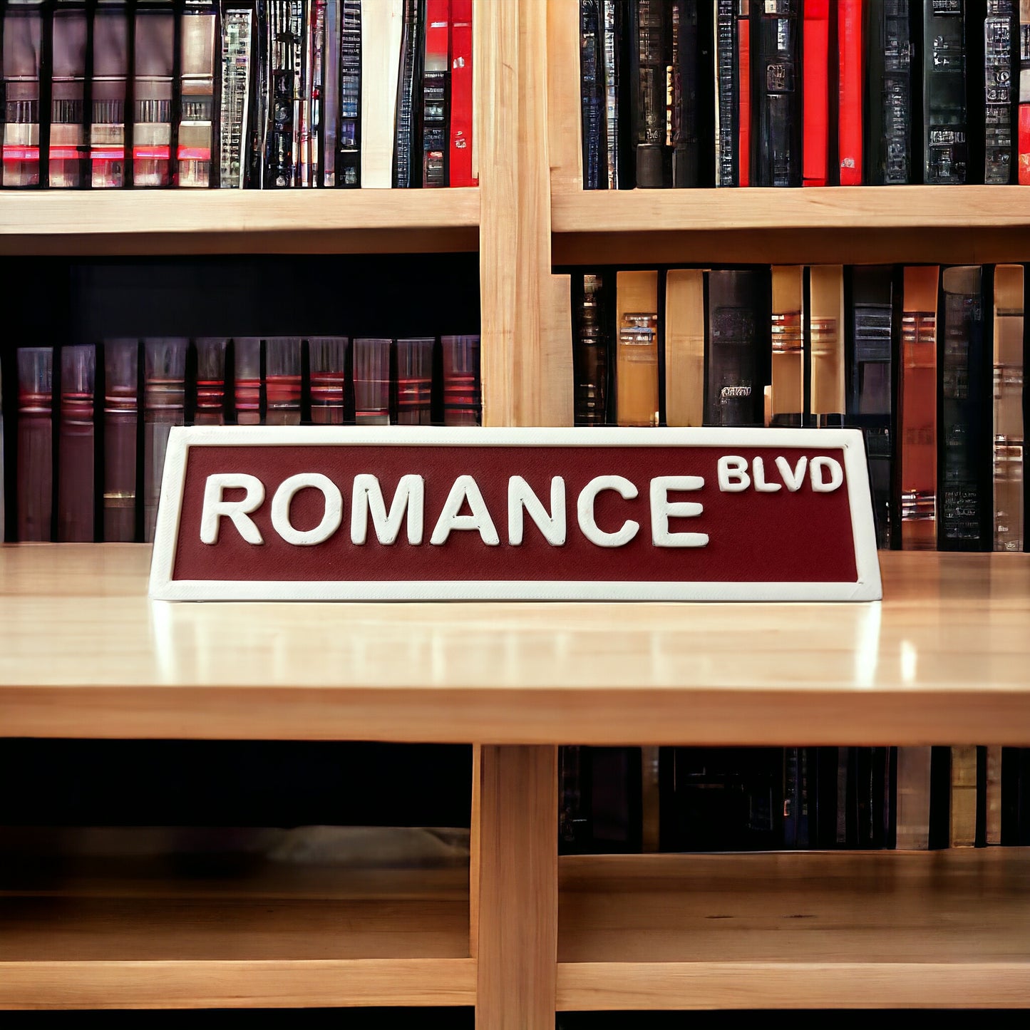 Romance BLVD Sign/Book Lovers Sign