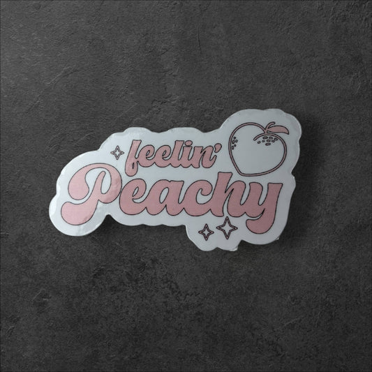 Feeling Peachy Sticker