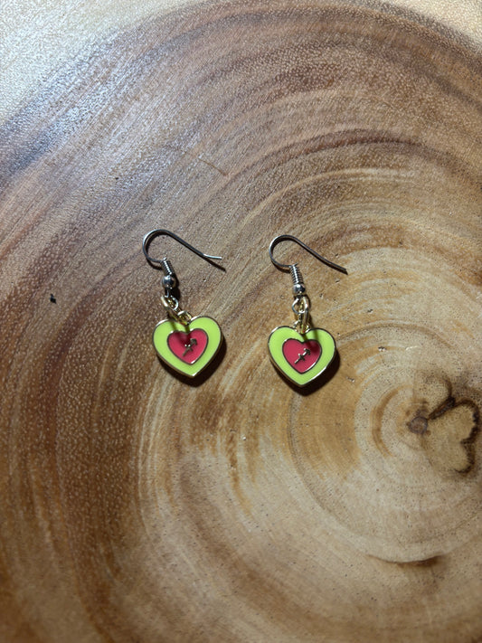 Sagittarius Zodiac Heart Earrings