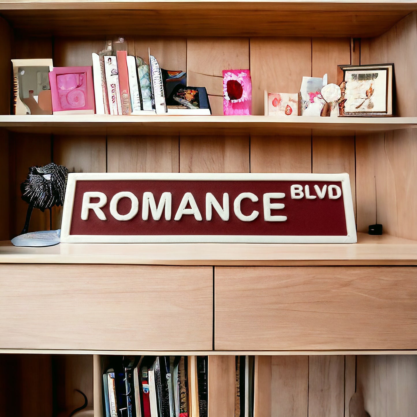 Romance BLVD Sign/Book Lovers Sign