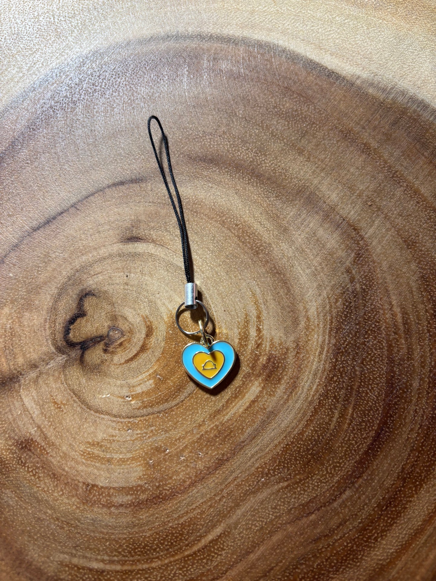 Libra Zodiac Heart Phone Charm