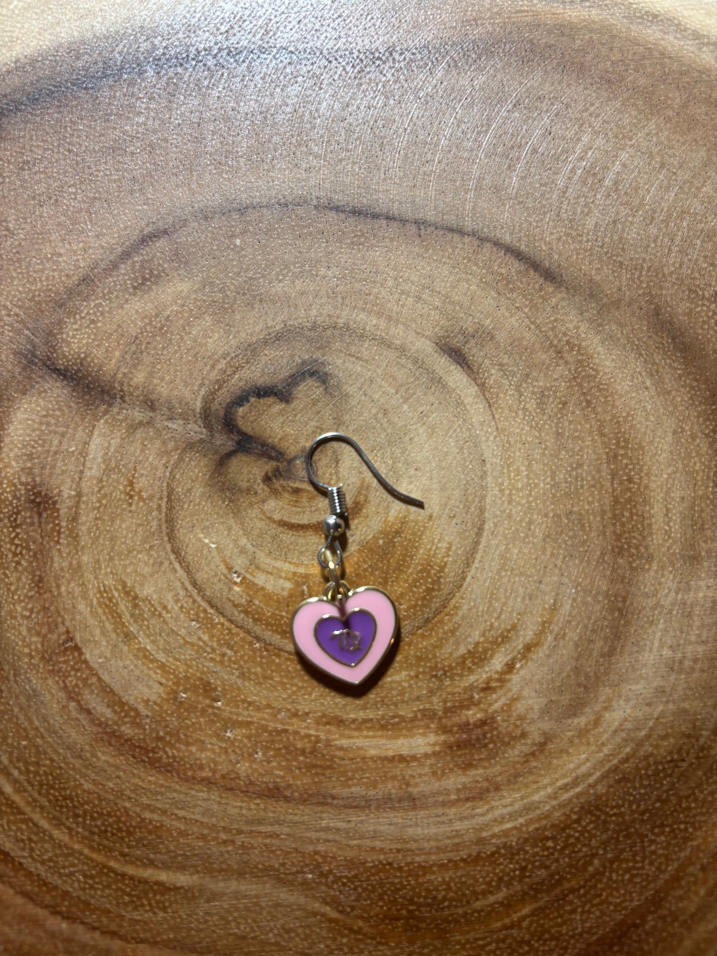 Virgo Zodiac Heart Earrings (Sold as A Pair)