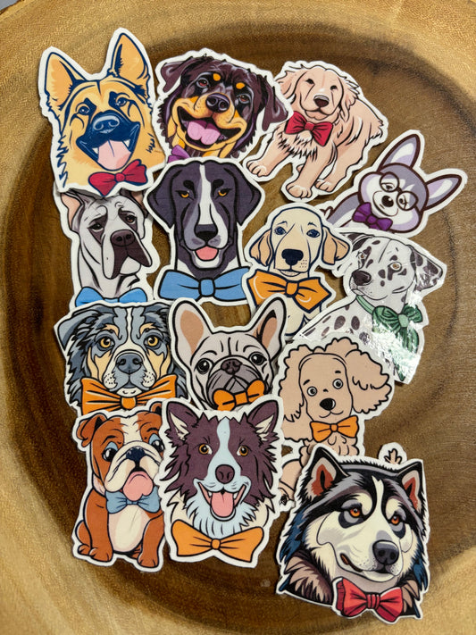 Dogs With BowTies Sticker