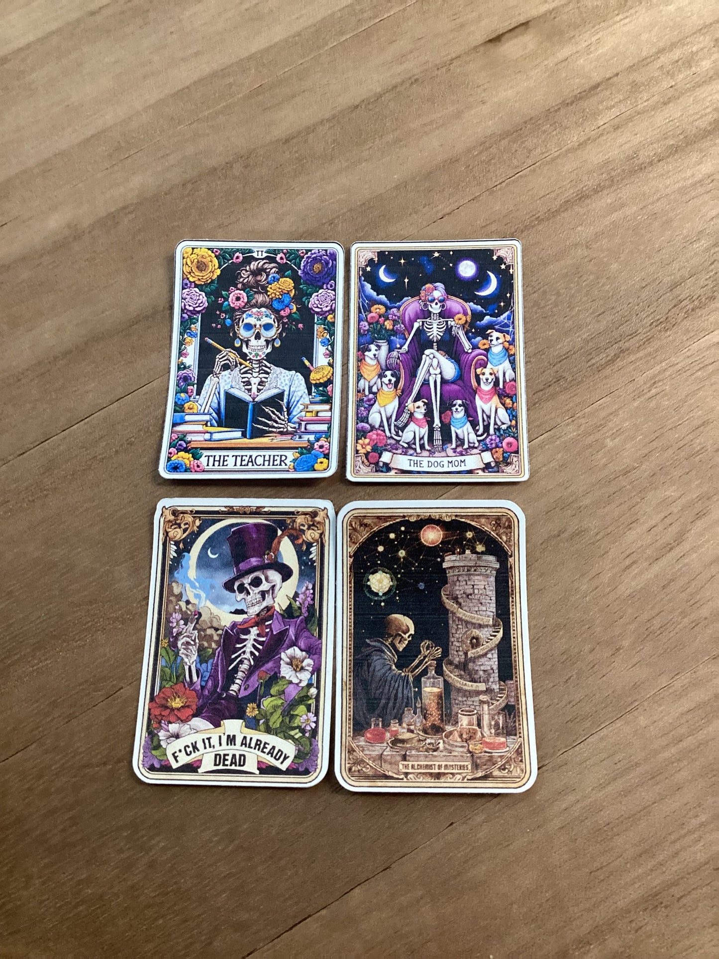 Funny Tarot Card Stickers