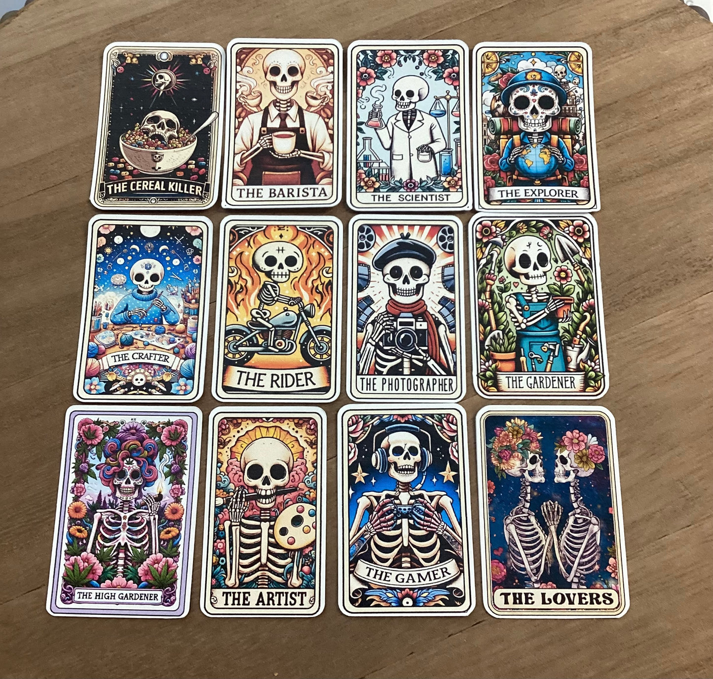 Funny Tarot Card Stickers