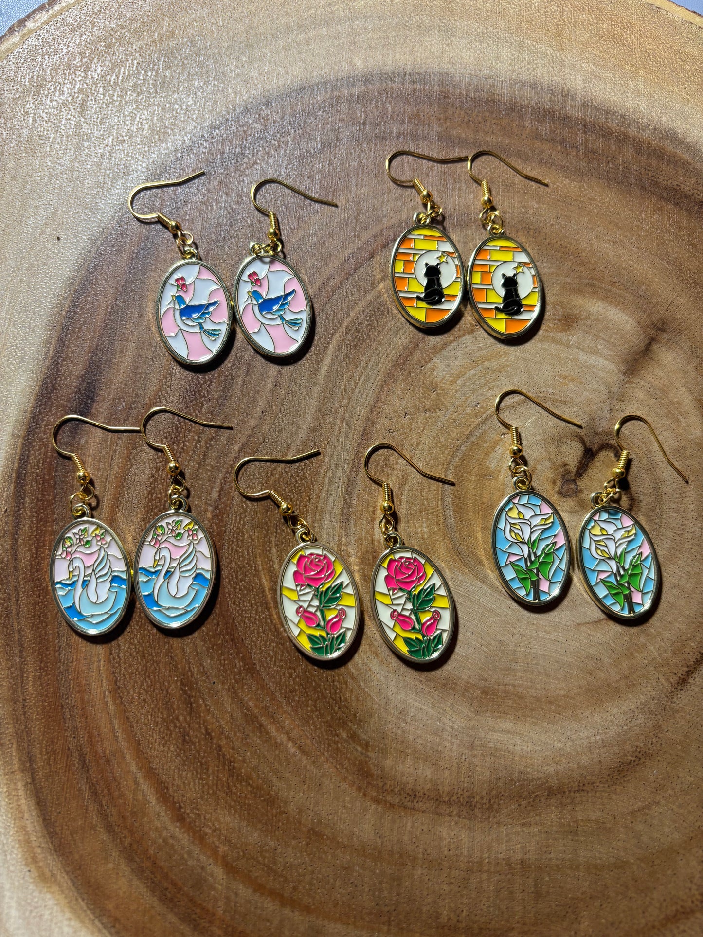 Stained Glass Earrings