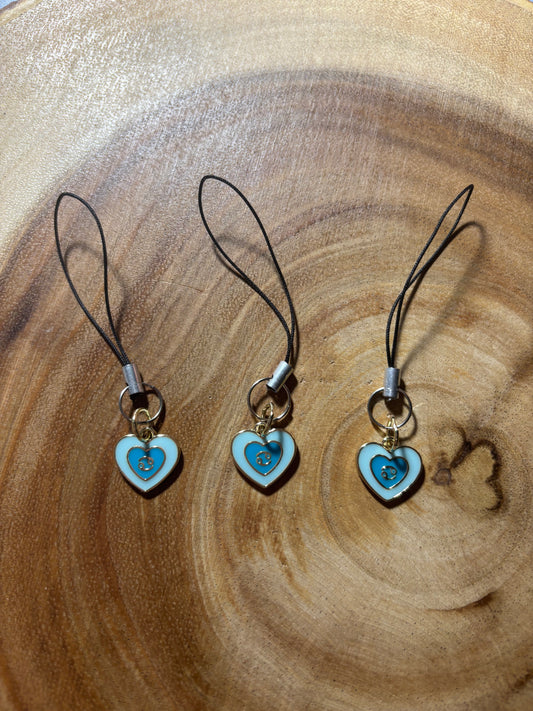 Cancer Zodiac Heart Phone Charm